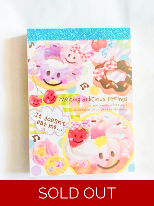 Q-Lia Melting Delicious Feelings Food Mini Memo Pad